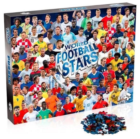 Hádanka 1000 prvkov Svetové futbalové hviezdy