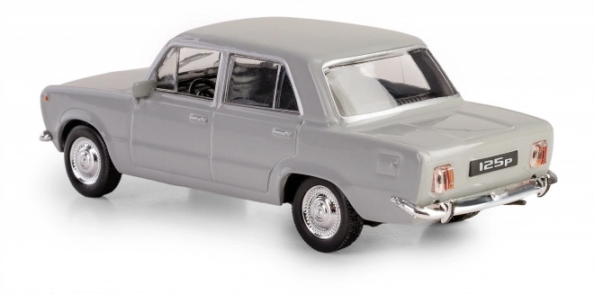 Kolekčný model PRL Fiat 125p popelavý