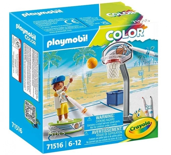 Sada figúrok Playmobil Skater s basketbalovou loptou