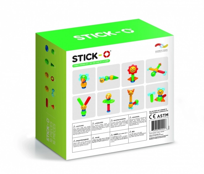 Magnetické Kocky Stick-O Lesní Priatelia