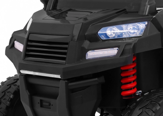 Auto Farmár Kamión pro 2 deti Čierny + pohon 4x4 + Diaľkové Ovládanie + Vyklápač + Audio LED