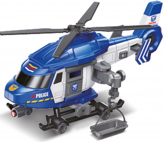 Policajná helikoptéra s efektmi