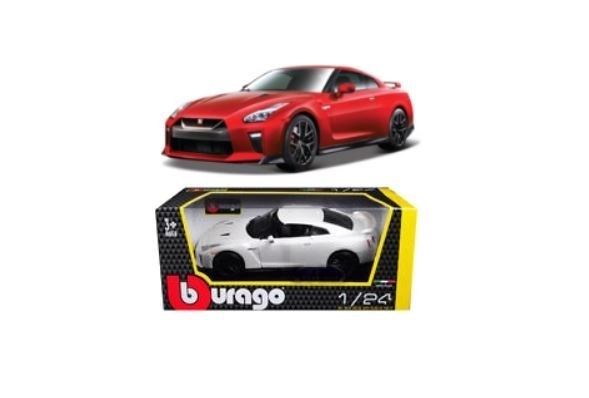 Bburago 1:24 Nissan GT-R Metallic 18-21082 – Biela