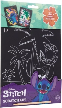 Vyškrabávacie obrázky Stitch pre kreatívnu zábavu