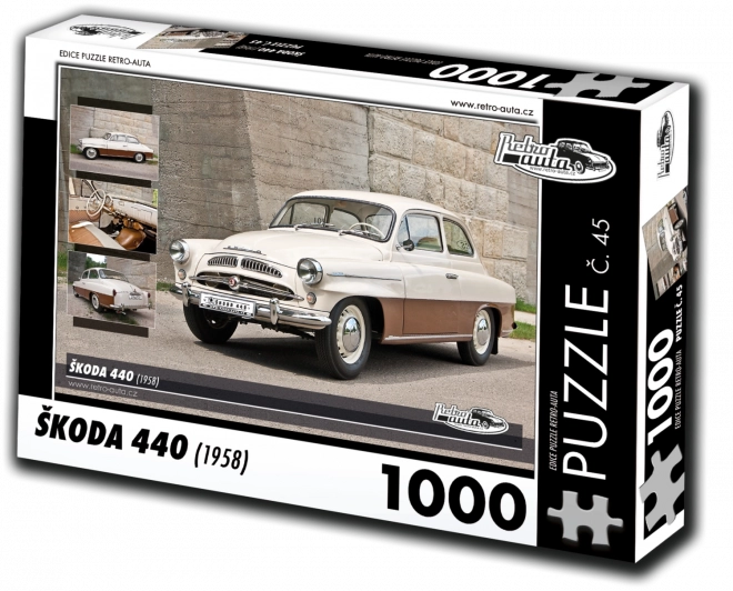 Skladací puzzle RETRO-AUTA Škoda 440 (1958)