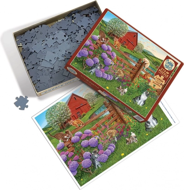 Puzzle Mačky na Farme XL od Cobble Hill