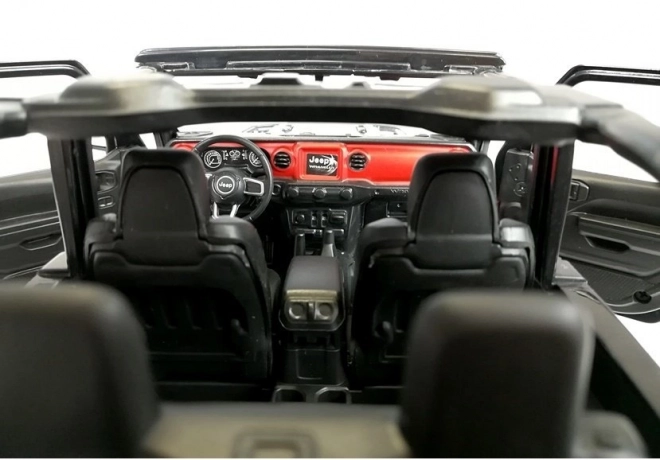 Zábavné auto na diaľkové ovládanie Jeep Wrangler Rubicon čierny 1:14
