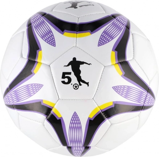 Fialovo-biely futbalová lopta 23 cm