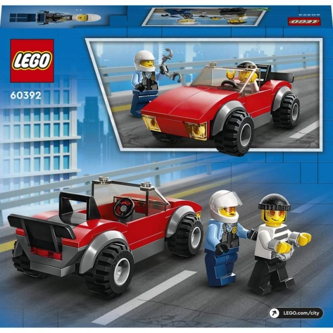 Lego City Policajná motorka - prenasledovanie auta