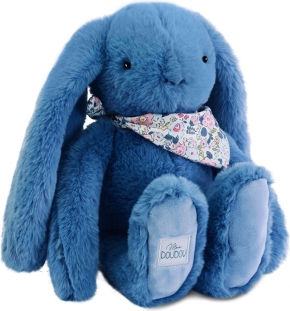 Plyšový králik s modrou šatkou 35 cm