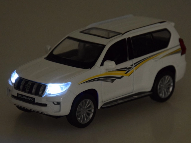 Kovový model Toyota Land Cruiser Prado so svetlom a zvukom SUV