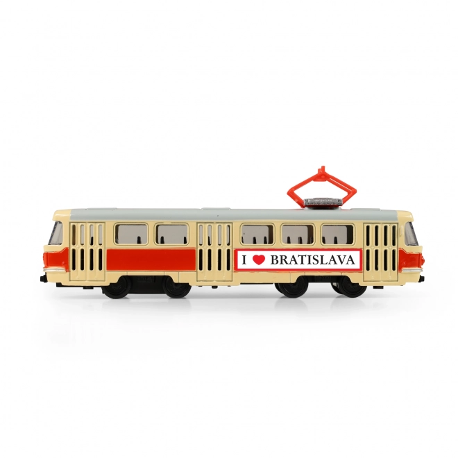 Kovová retro električka Bratislava 16 cm
