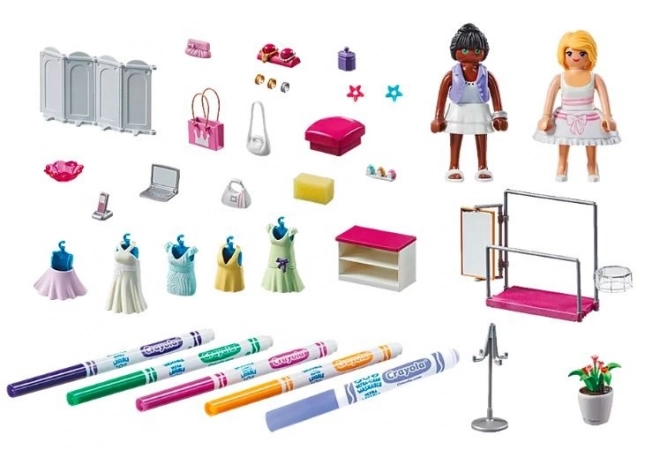 Butik s odevmi Playmobil Color