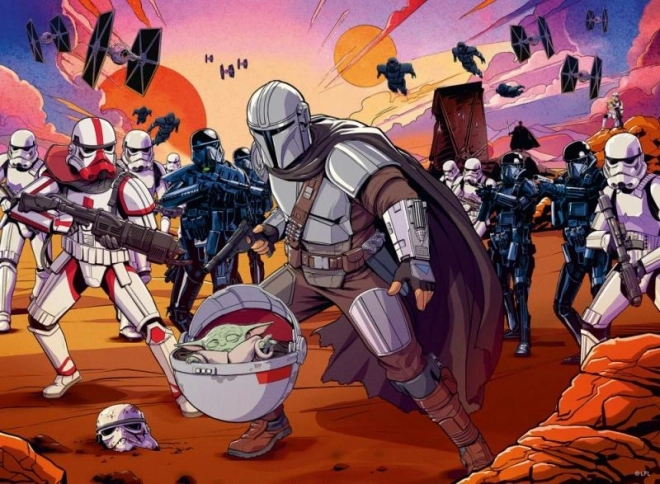 Ravensburger puzzle Mandalorian XXL 200 dielikov