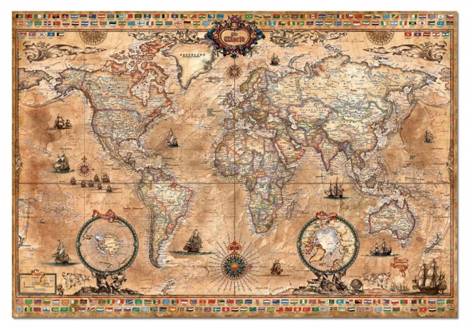 Puzzle antická mapa - 1000 dielikov