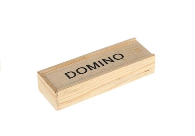Domino v drevenej škatuľke s 28 kúskami