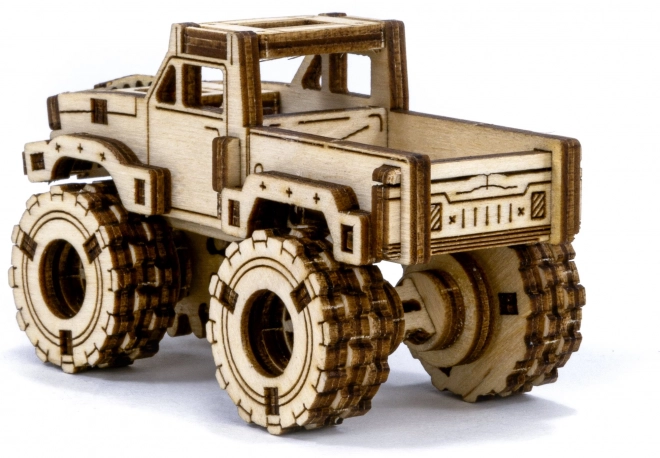 Drevené 3D Puzzle - Monster Truck Model