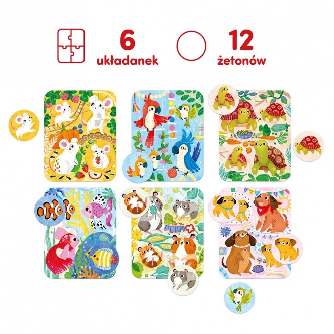 Puzzle myška a priatelia