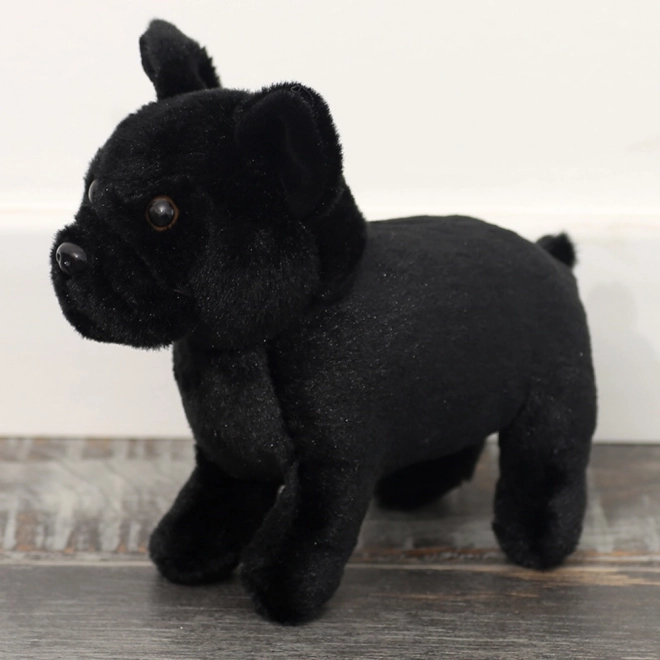 čierny plyšový psík 19 cm