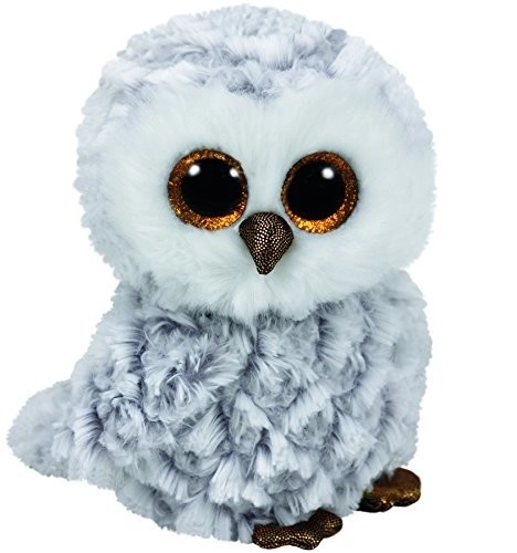 Maskotka TY Beanie Boos Owlette - biela sova, 15 cm