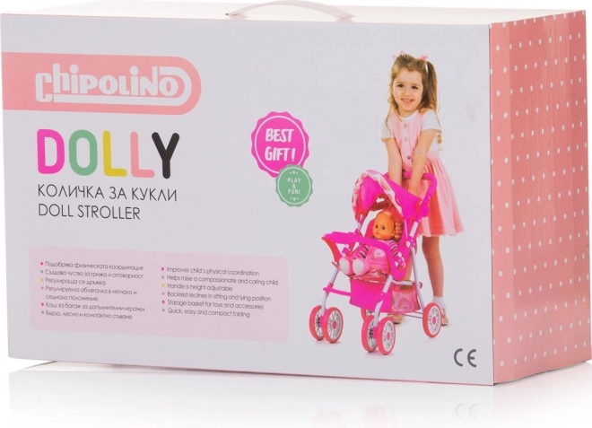 Chipolino kočík pre bábiky Dolly multicolor