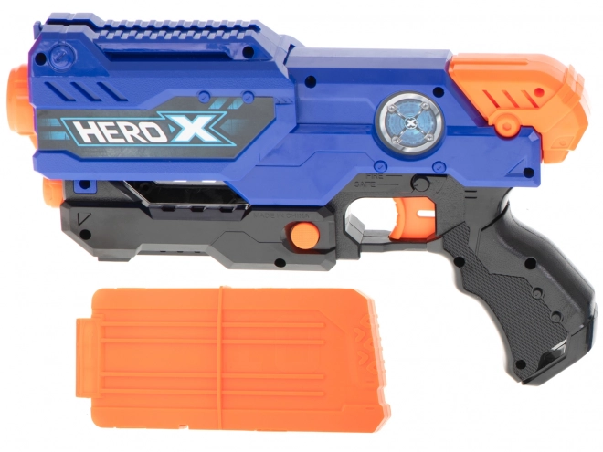 Guľomet na penové šípky NERF + zásobník + 3 terče + 48 šípok