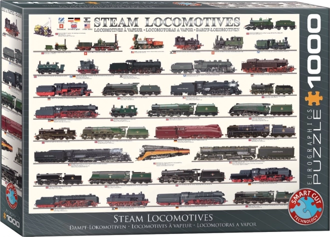 Parní lokomotivy Puzzle 1000 dielikov