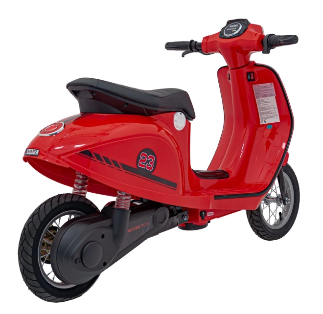 Retro skúter červený