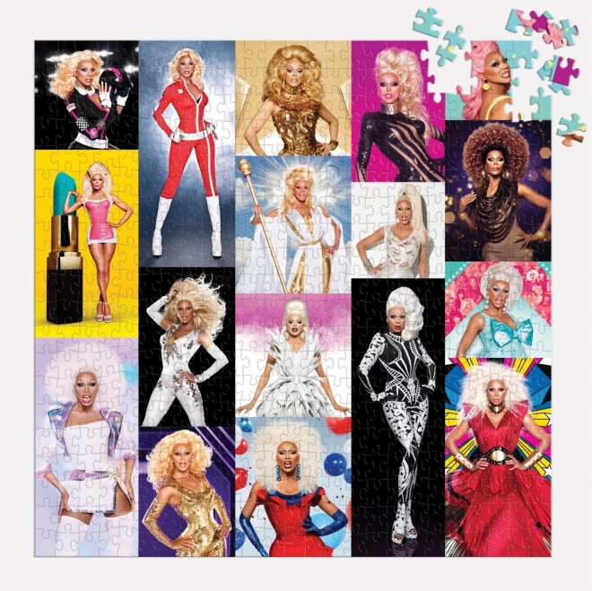 Štvorcové puzzle RuPaul's Drag Race 500 dielikov