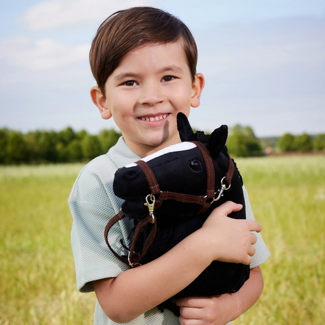 Koník na tyči Hobby Horse HOPPIHORSE čierny