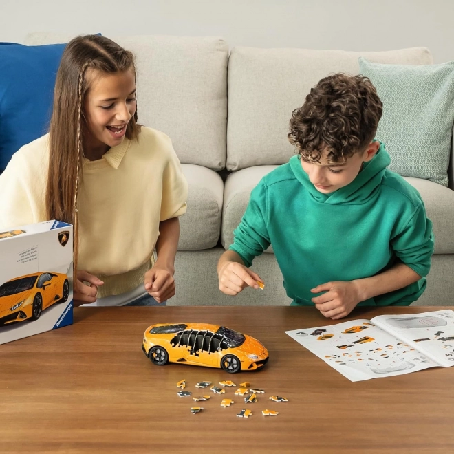 Lamborghini Huracán Evo oranžové puzzle