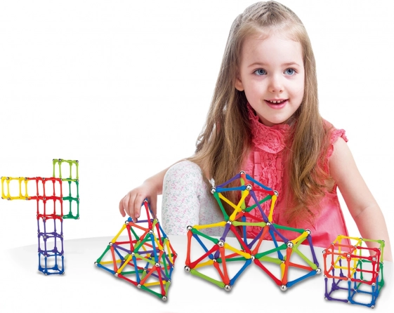 Magnetické stavebné bloky Woopie Kreatívne puzzle 180 ks