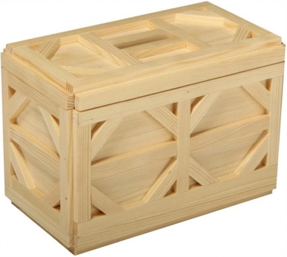 Drevená Slepačia Pokladnička