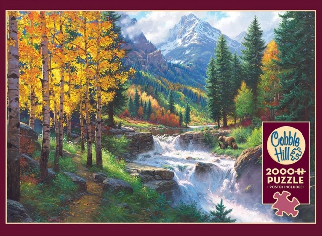 Puzzle Vznešená hora Rocky Mountain 2000 dielikov