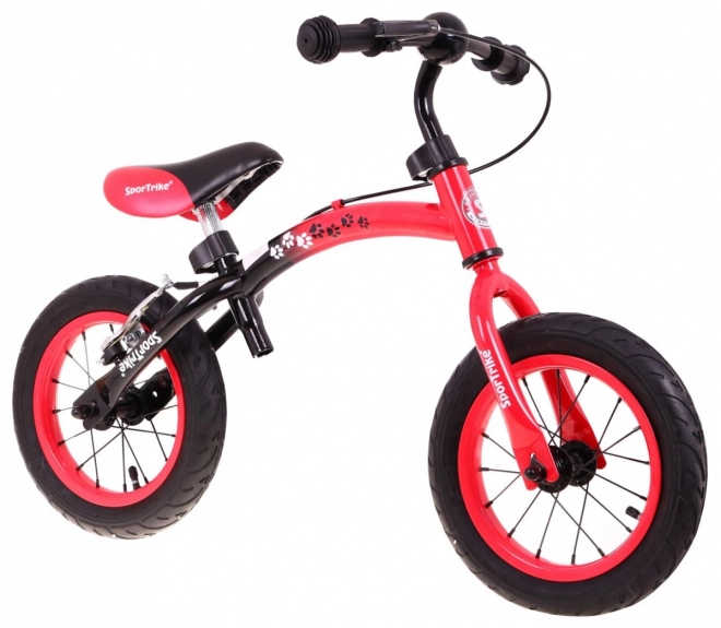 Detský odrážací bicykel Boomerang SporTrike červený