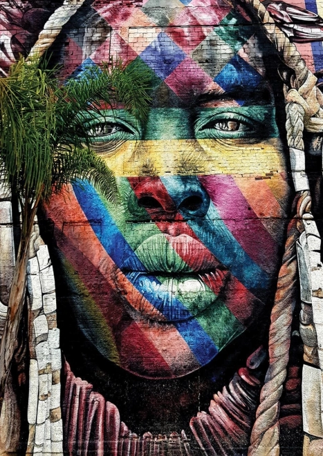 Puzzle graffiti v Sao Paule 260 dielikov