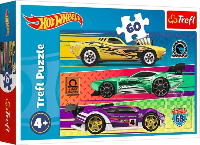 Puzzle Hot Wheels: Závod 60 dielikov