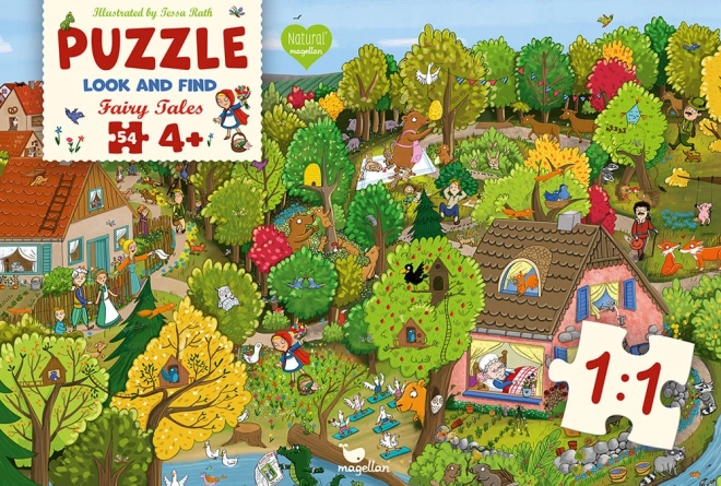 Magellan Puzzle Hľadaj a nájdi Červená Karkulka