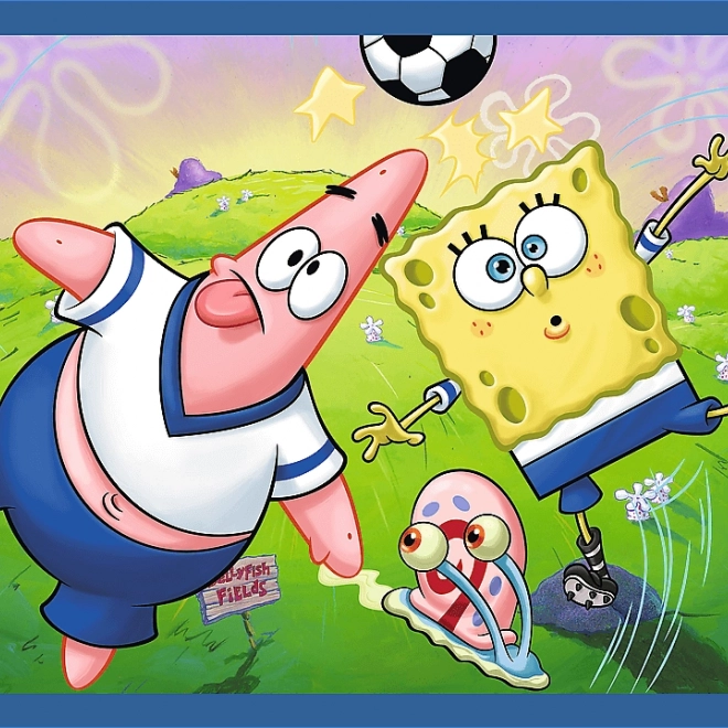Puzzle SpongeBobov život 4v1