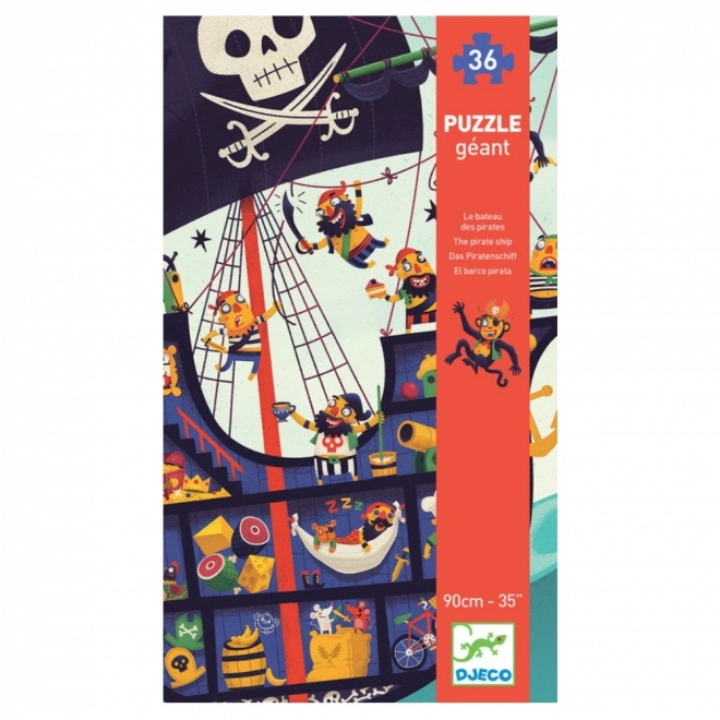 Podlahové puzzle Pirátska loď