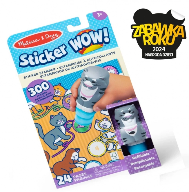 Stickers WOW! Mačiatka Stamps s nálepkami