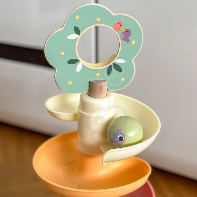 Drevená guličková dráha s Xylofónom Tooky Toy 44 ks