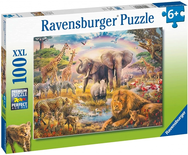 Ravensburger puzzle Africká savana XXL 100 dielikov