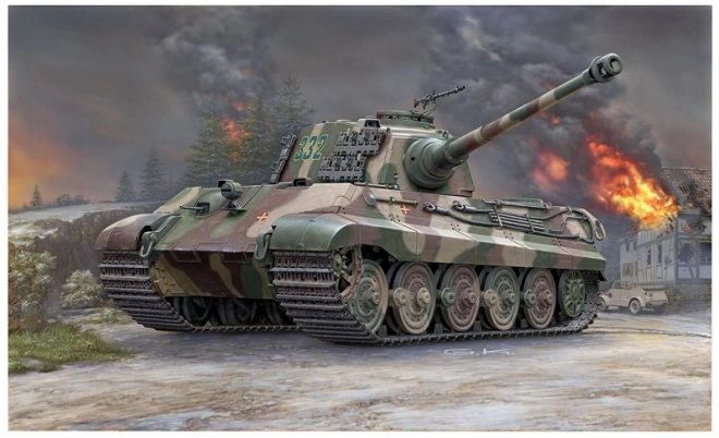 Plastikový model tanku Tiger II Henschelova veža