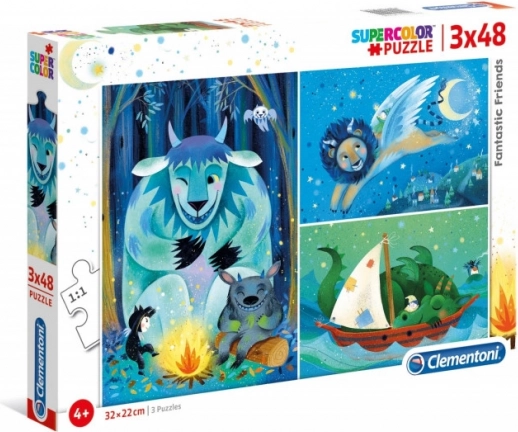 Puzzle 3x48 dielikov Fantastic Friends
