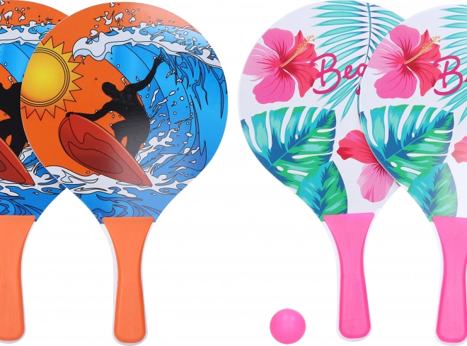 Plážový tenis so štýlovým motívom