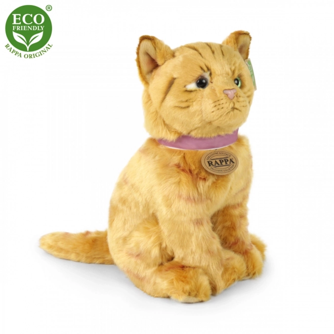 Rappa Plyšová mačka hnedá 25 cm ECO-FRIENDLY