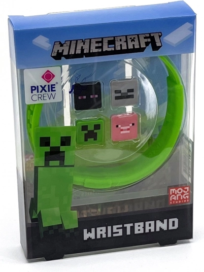 Nastaviteľný zelený náramok Pixie Crew & Minecraft