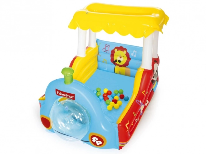 Nafukovací hracie centrum Fisher-Price Vlak s míčkami