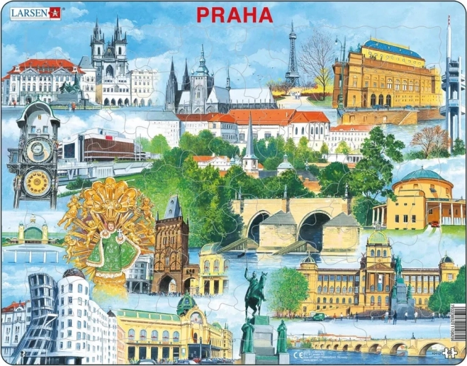 Puzzle Praha pamiatky 66 dielikov